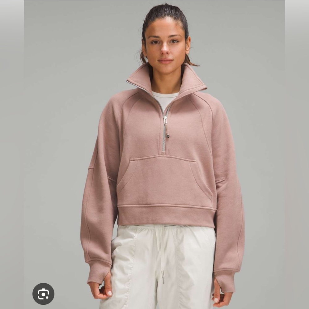 Lululemon Scuba Half zip in Twilight Rose